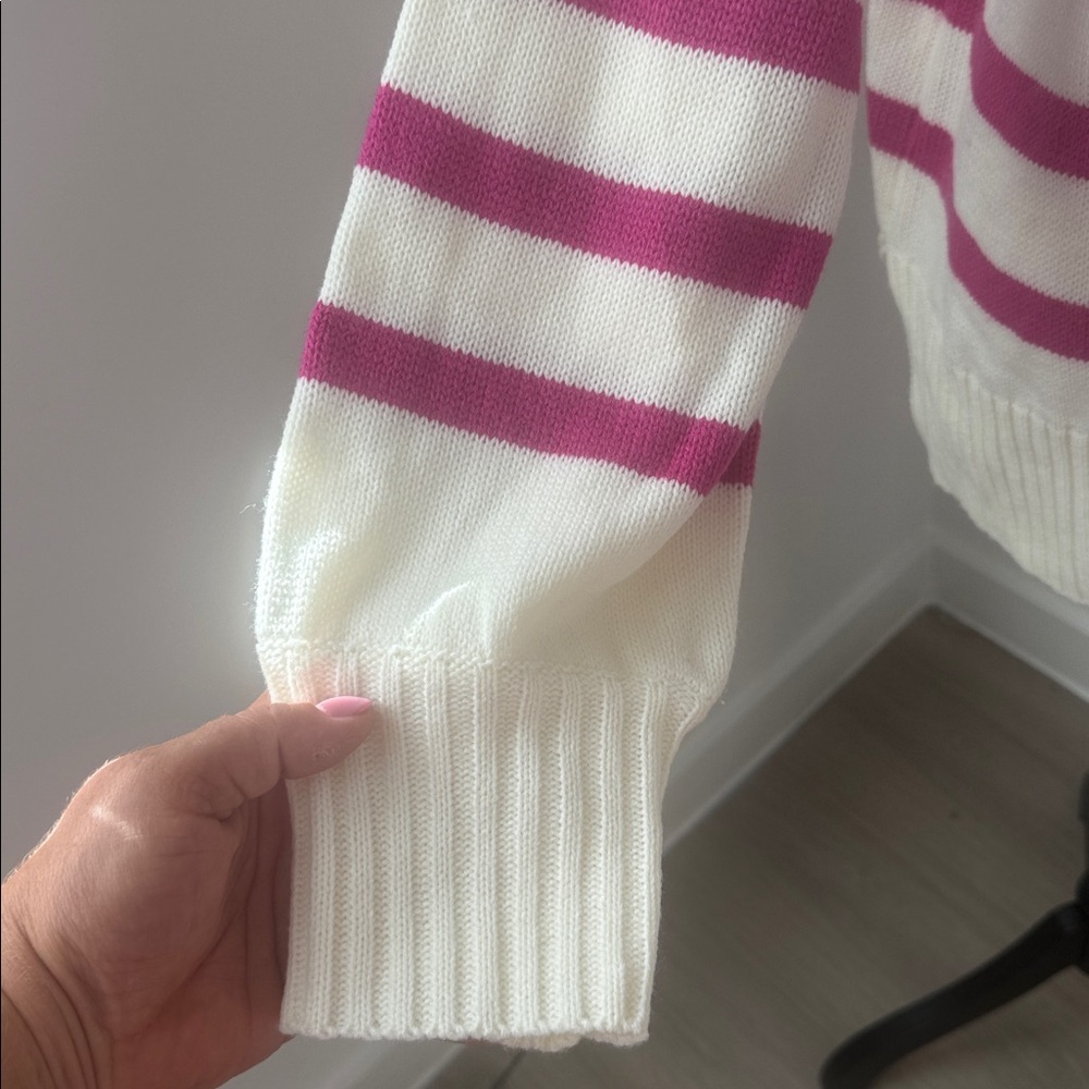 Better Be Striped Crew Neck Sweater. Sz M/L - Picture 6 of 11